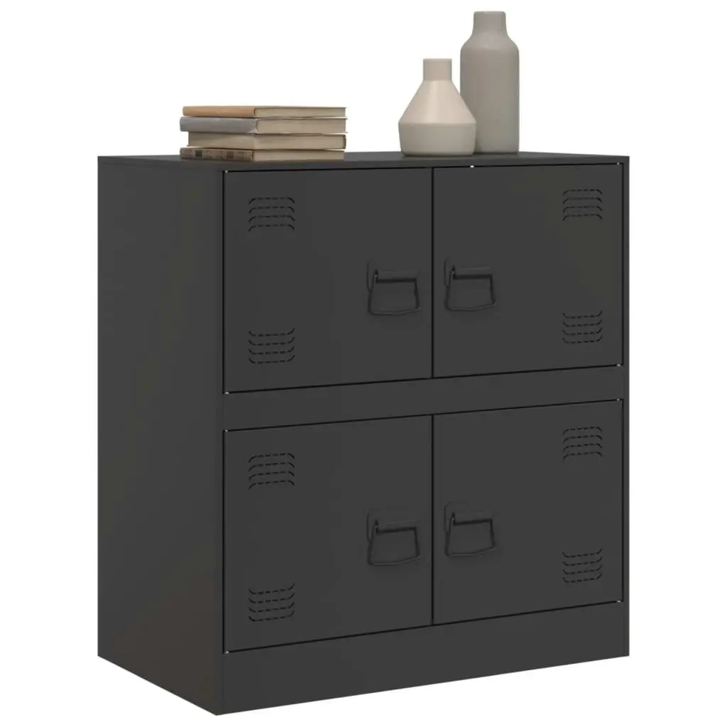 Sideboard Black 67x39x73 cm Steel 841649