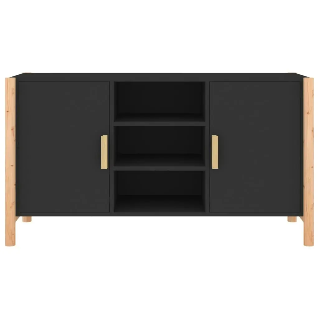 Sideboard Black 107x38x60 cm Engineered Wood 345679