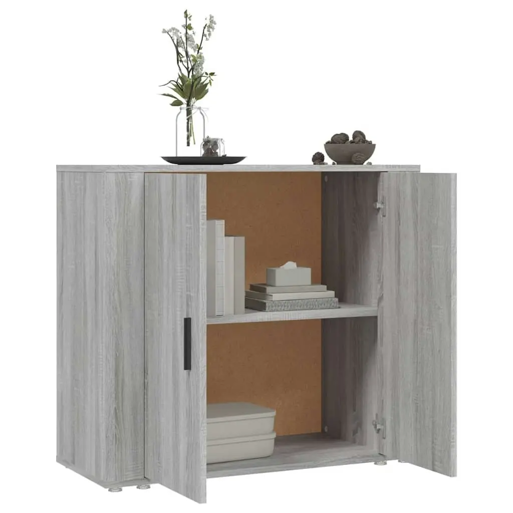 Sideboard Grey Sonoma 80x33x70 cm Engineered Wood 816566