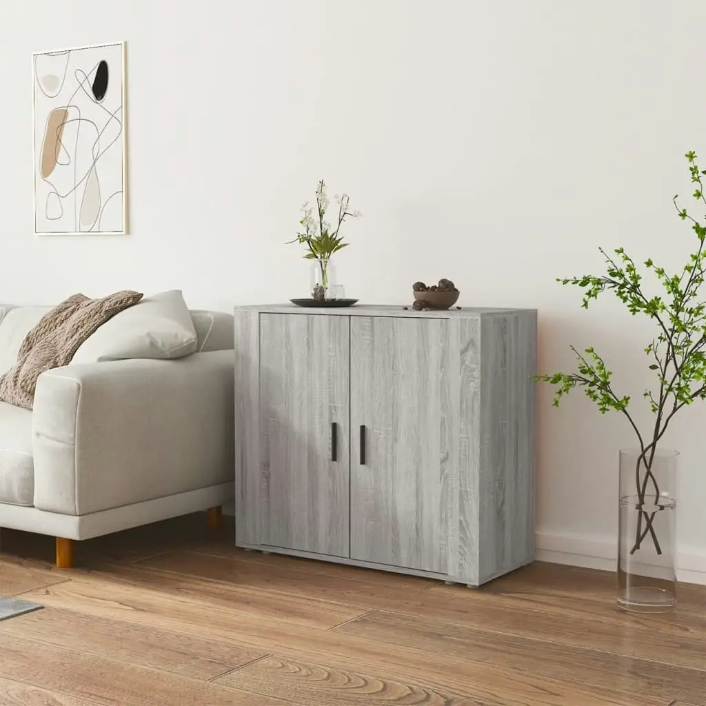 Sideboard Grey Sonoma 80x33x70 cm Engineered Wood 816566