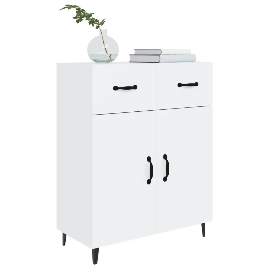 Sideboard High Gloss White 69.5x34x90 cm Engineered Wood 812201