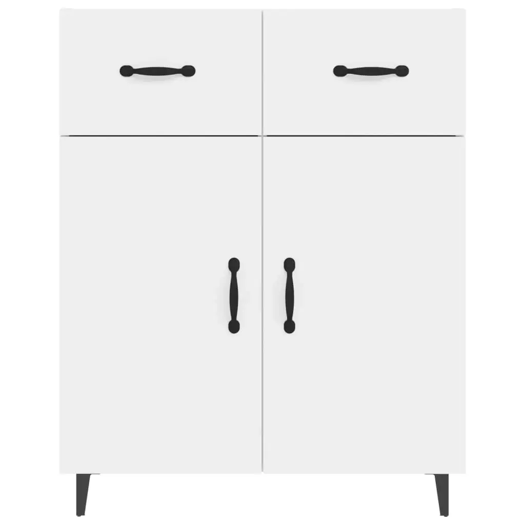 Sideboard High Gloss White 69.5x34x90 cm Engineered Wood 812201