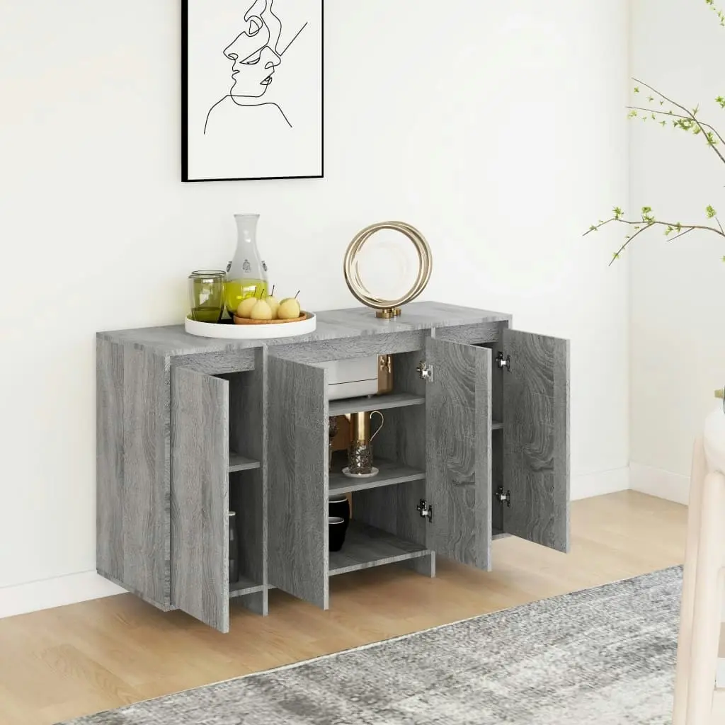 Sideboard Grey Sonoma 120x41x75 cm Engineered Wood 813060