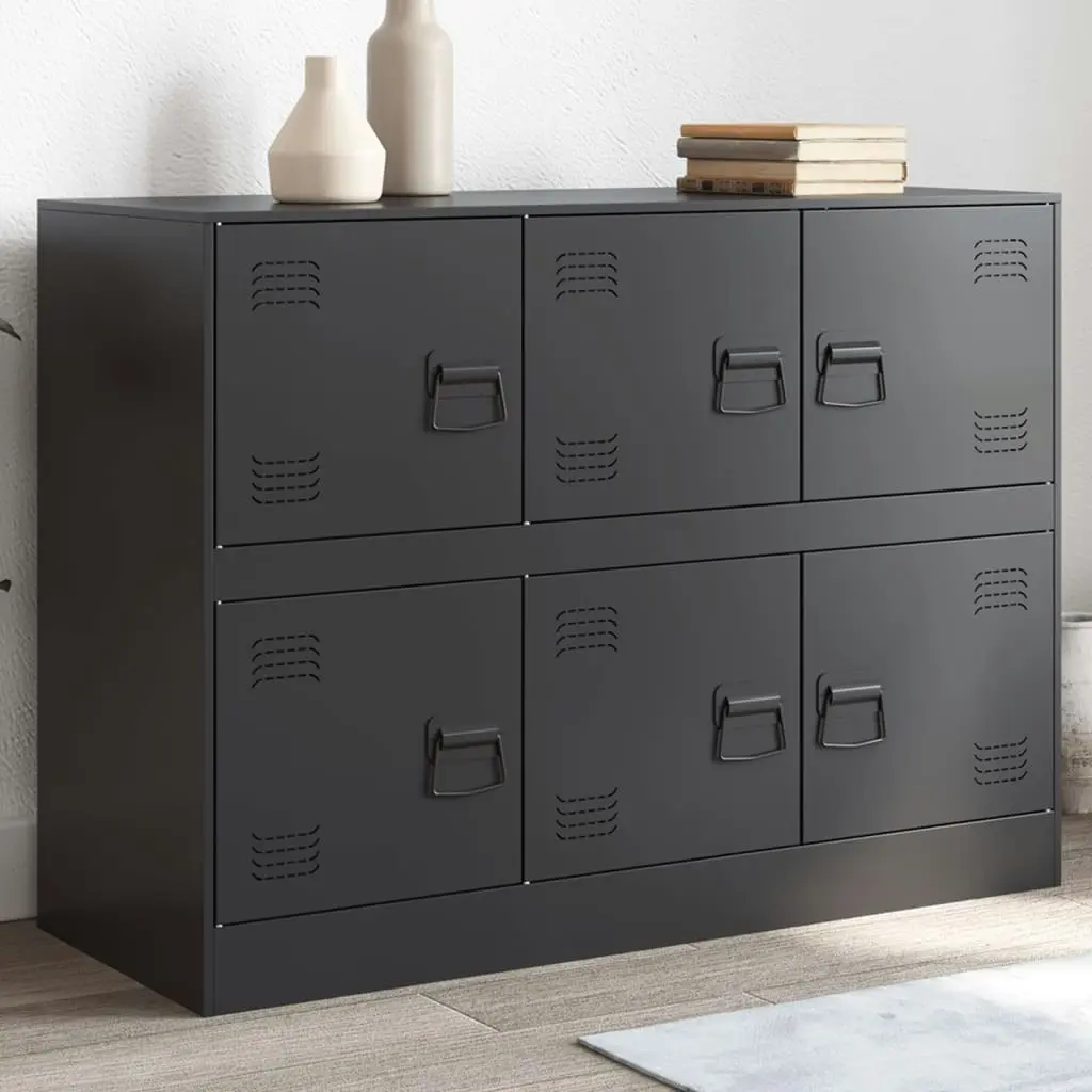 Sideboard Black 99x39x73 cm Steel 841793