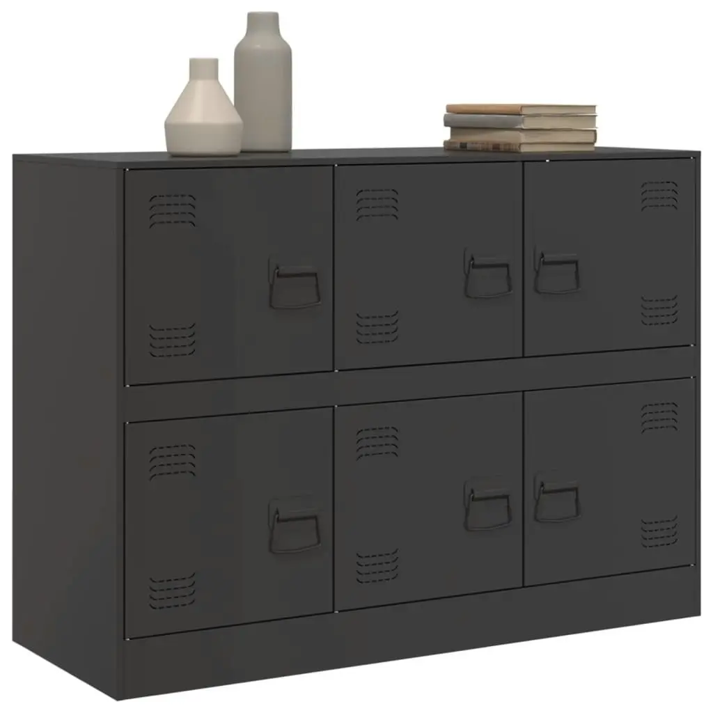 Sideboard Black 99x39x73 cm Steel 841793