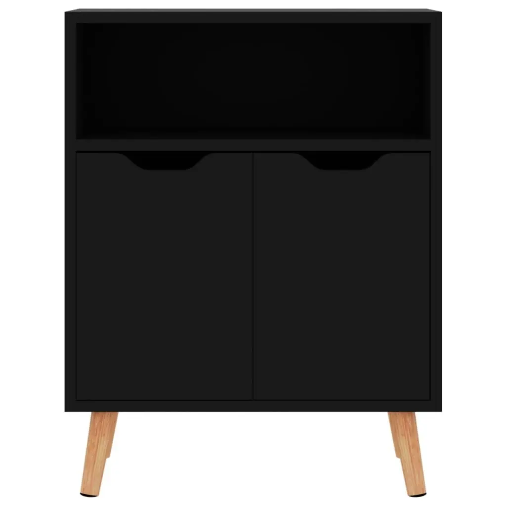 Sideboard High Gloss Black 60x30x72 cm Engineered Wood 326829