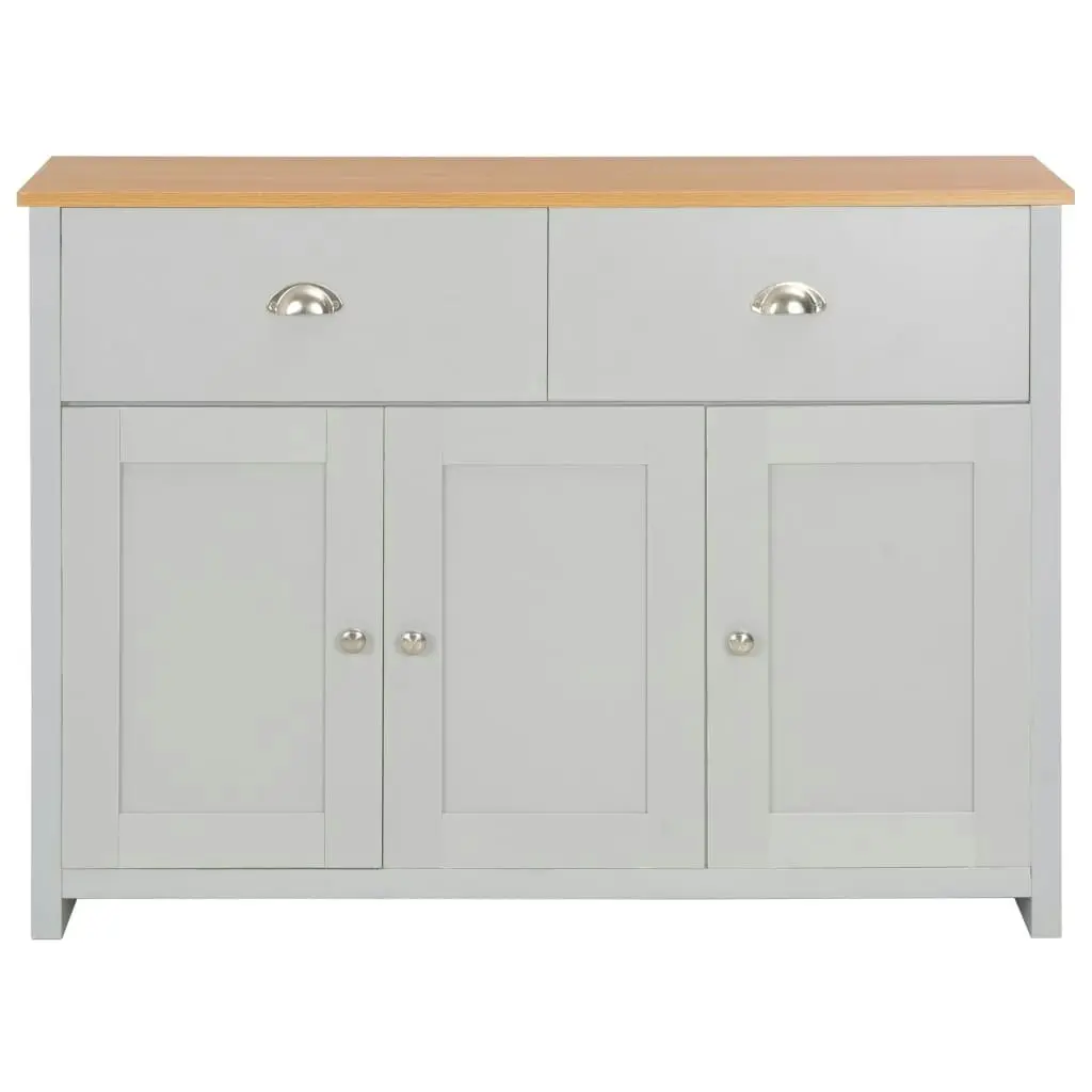 Sideboard Grey 112x35x81 cm 283743