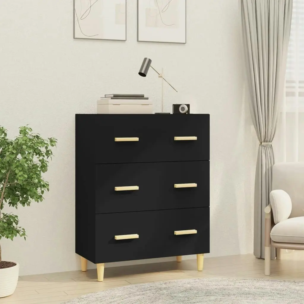 Sideboard Black 70x34x90 cm Engineered Wood 812151