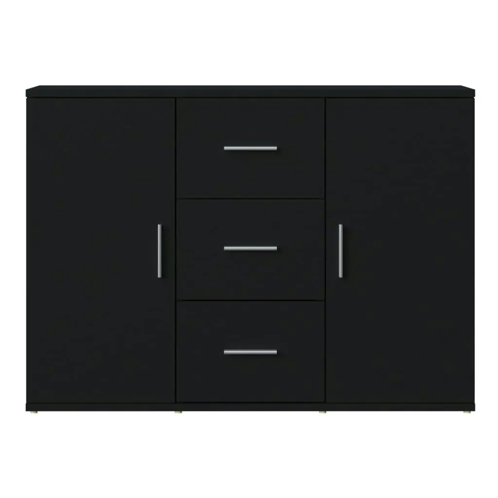 Sideboard Black 91x29.5x65 cm Engineered Wood 823343