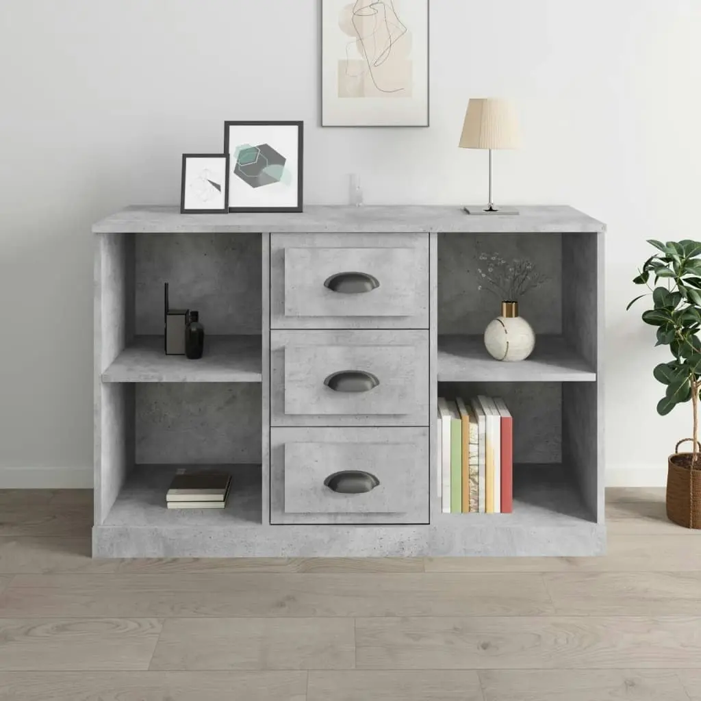 Sideboard Concrete Grey 104.5x35.5x67.5 cm Engineered Wood 816236