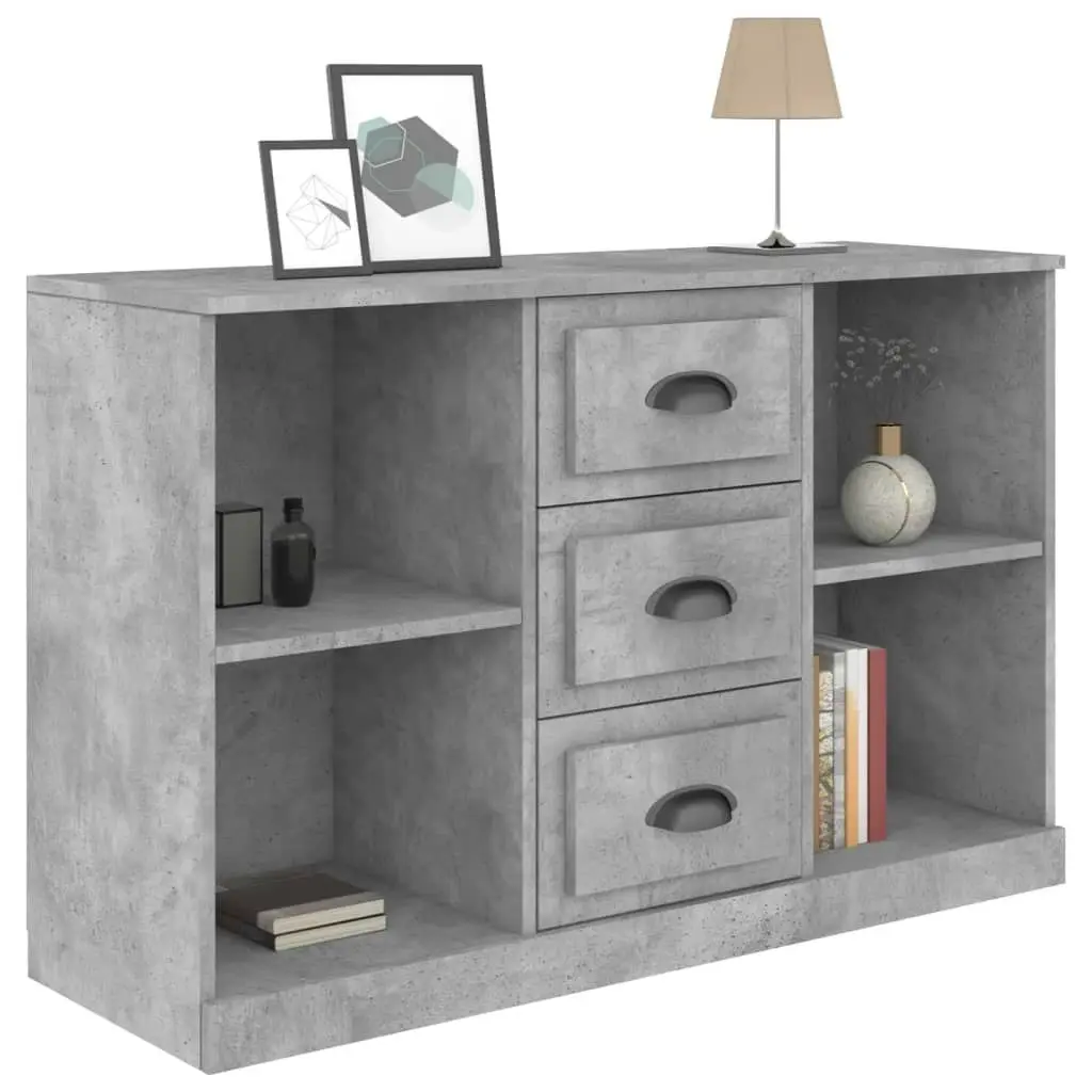 Sideboard Concrete Grey 104.5x35.5x67.5 cm Engineered Wood 816236