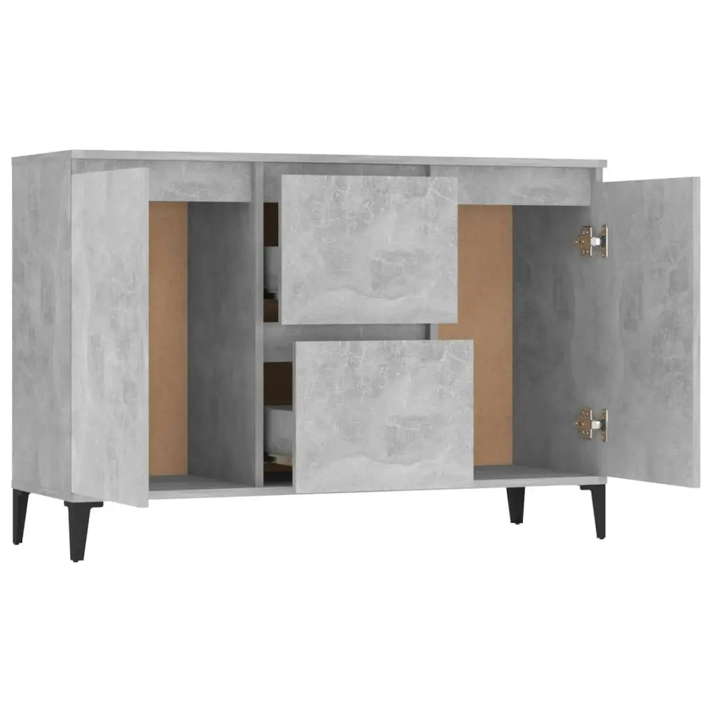 Sideboard Concrete Grey 104x35x70 cm Engineered Wood 806116