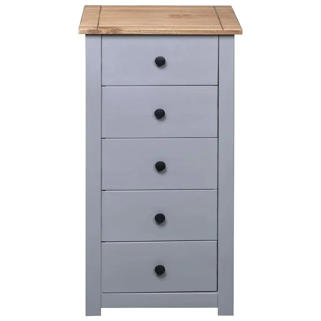 Sideboard Grey 46x40x89 cm Pine Panama Range 282650