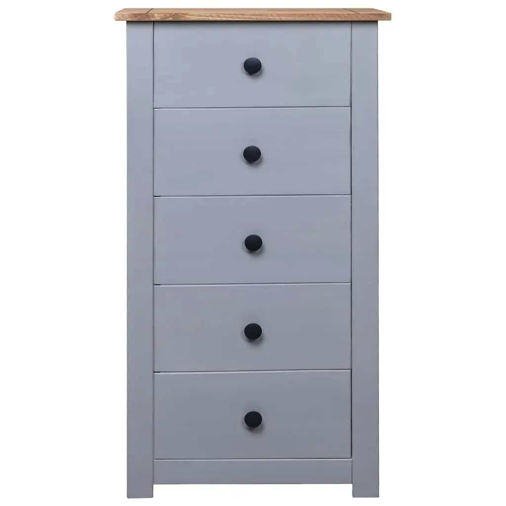 Sideboard Grey 46x40x89 cm Pine Panama Range 282650