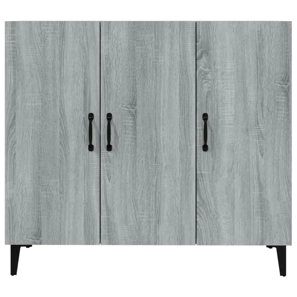 Sideboard Grey Sonoma 90x34x80 cm Engineered Wood 817463