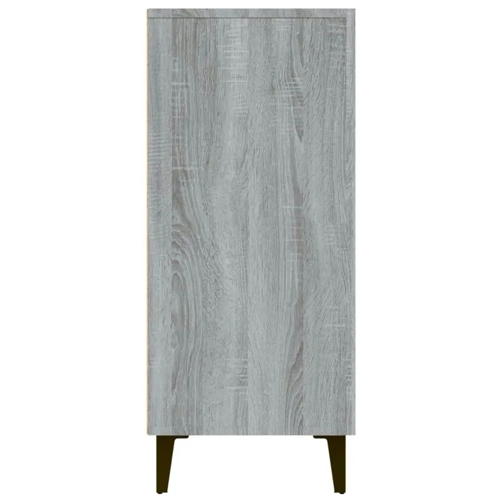 Sideboard Grey Sonoma 90x34x80 cm Engineered Wood 817463