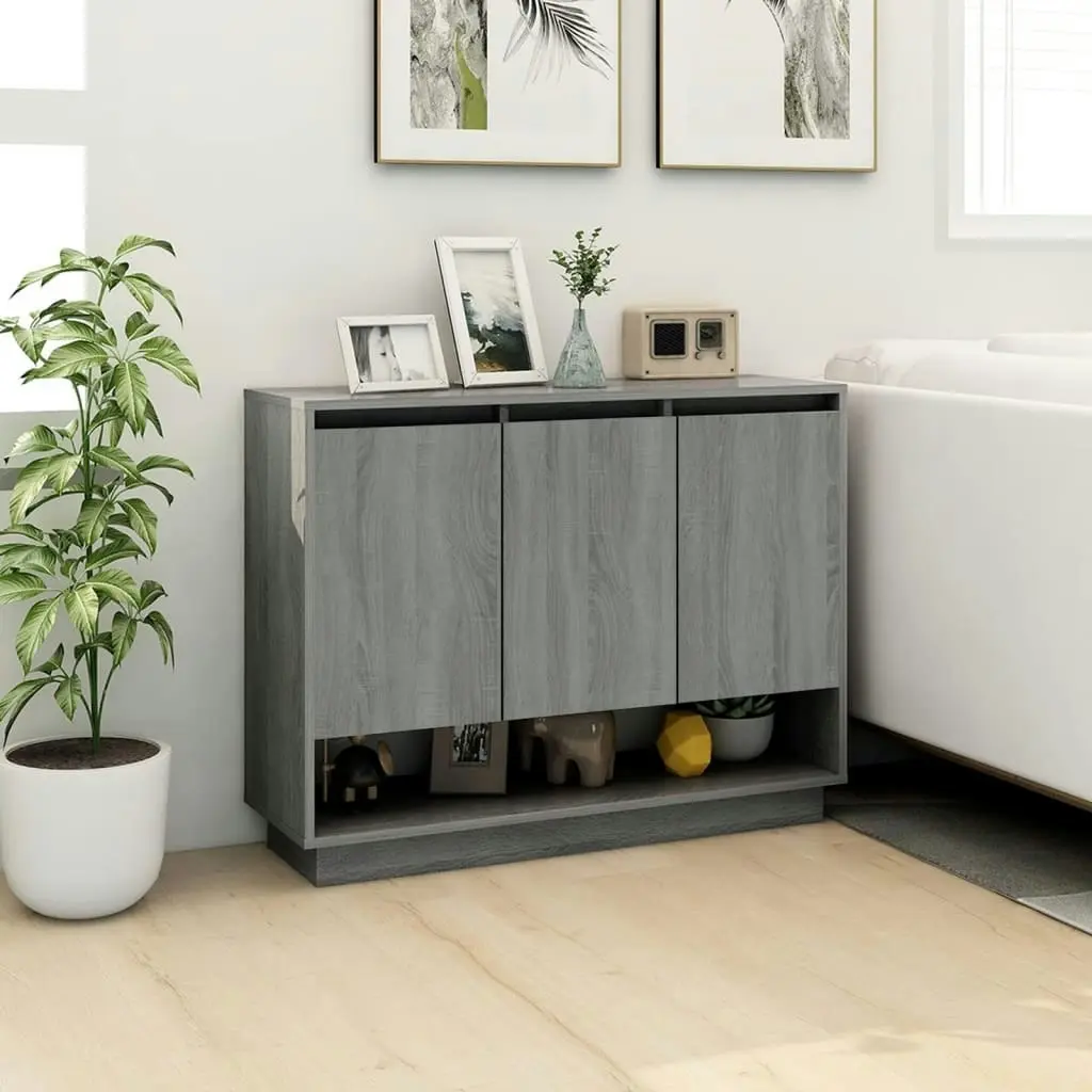 Sideboard Grey Sonoma 97x31x75 cm Engineered Wood 812988