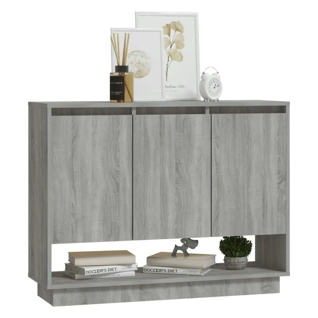 Sideboard Grey Sonoma 97x31x75 cm Engineered Wood 812988