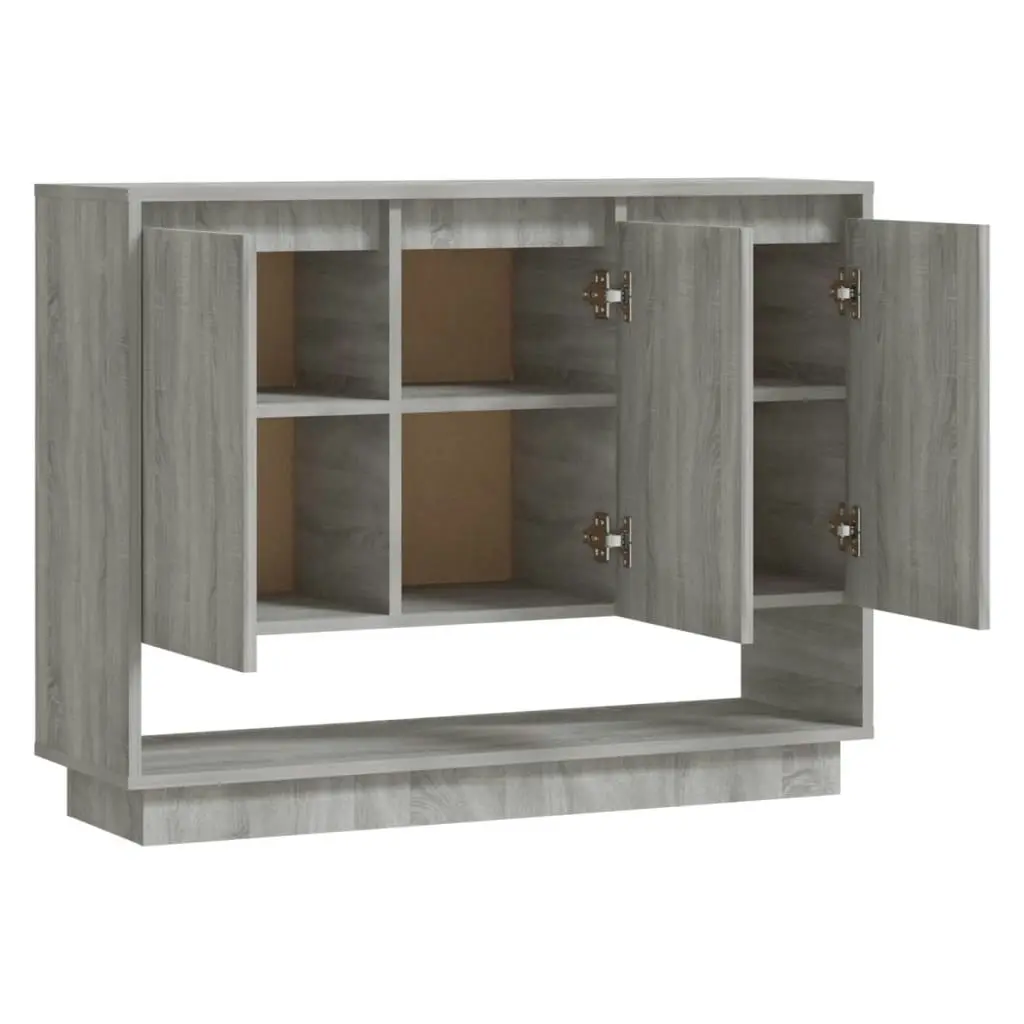 Sideboard Grey Sonoma 97x31x75 cm Engineered Wood 812988