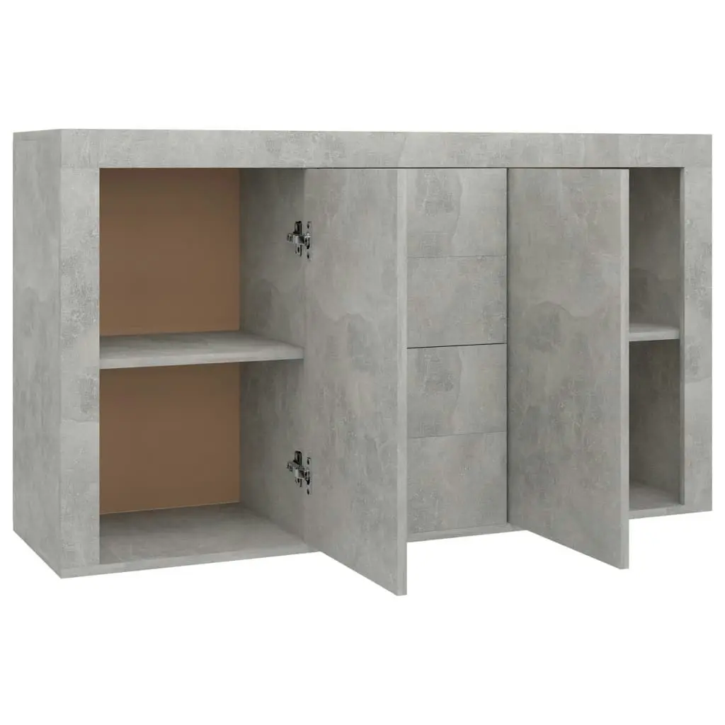 Sideboard Concrete Grey 120x36x69 cm Engineered Wood 801845