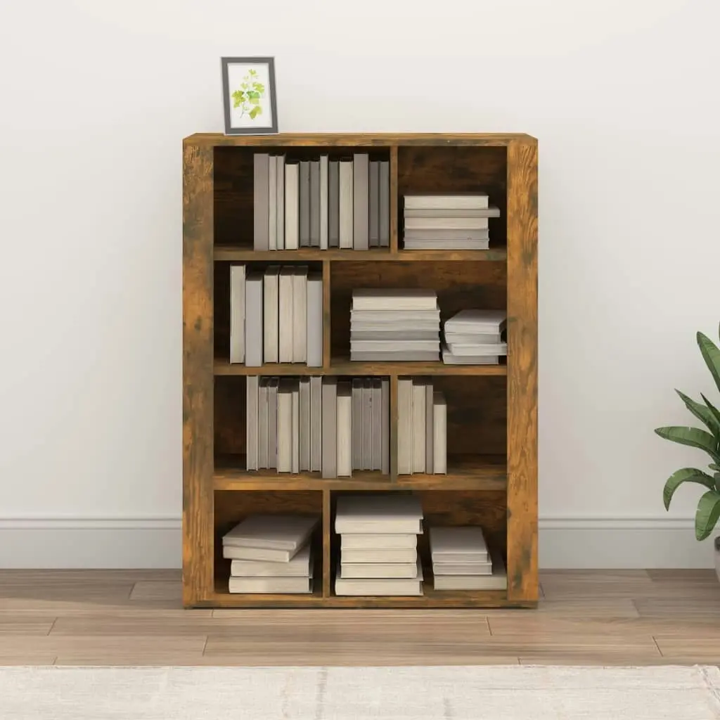 Sideboard Smoked Oak 80x30x106 cm Engineered Wood 819497