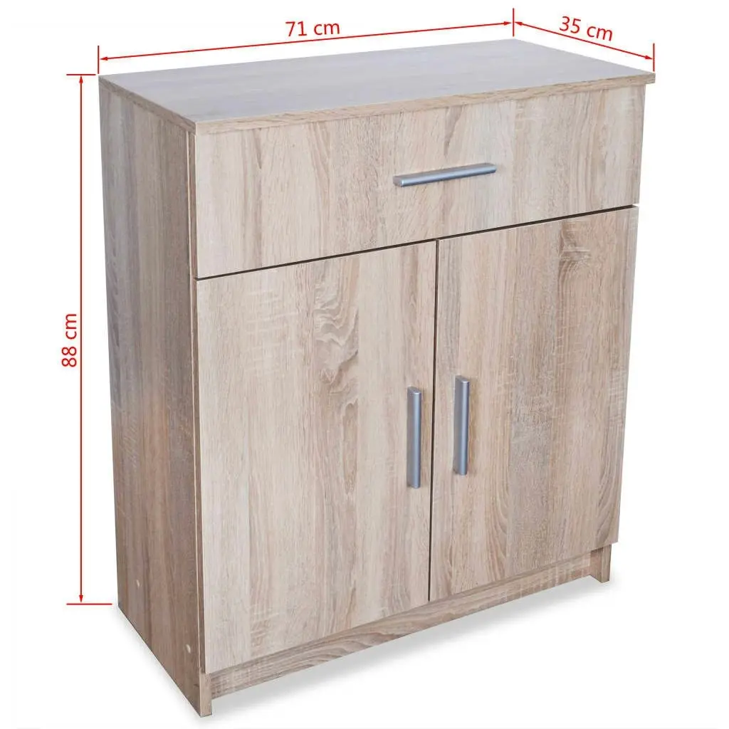 Sideboard Engineered Wood 71x35x88 cm Oak 244893