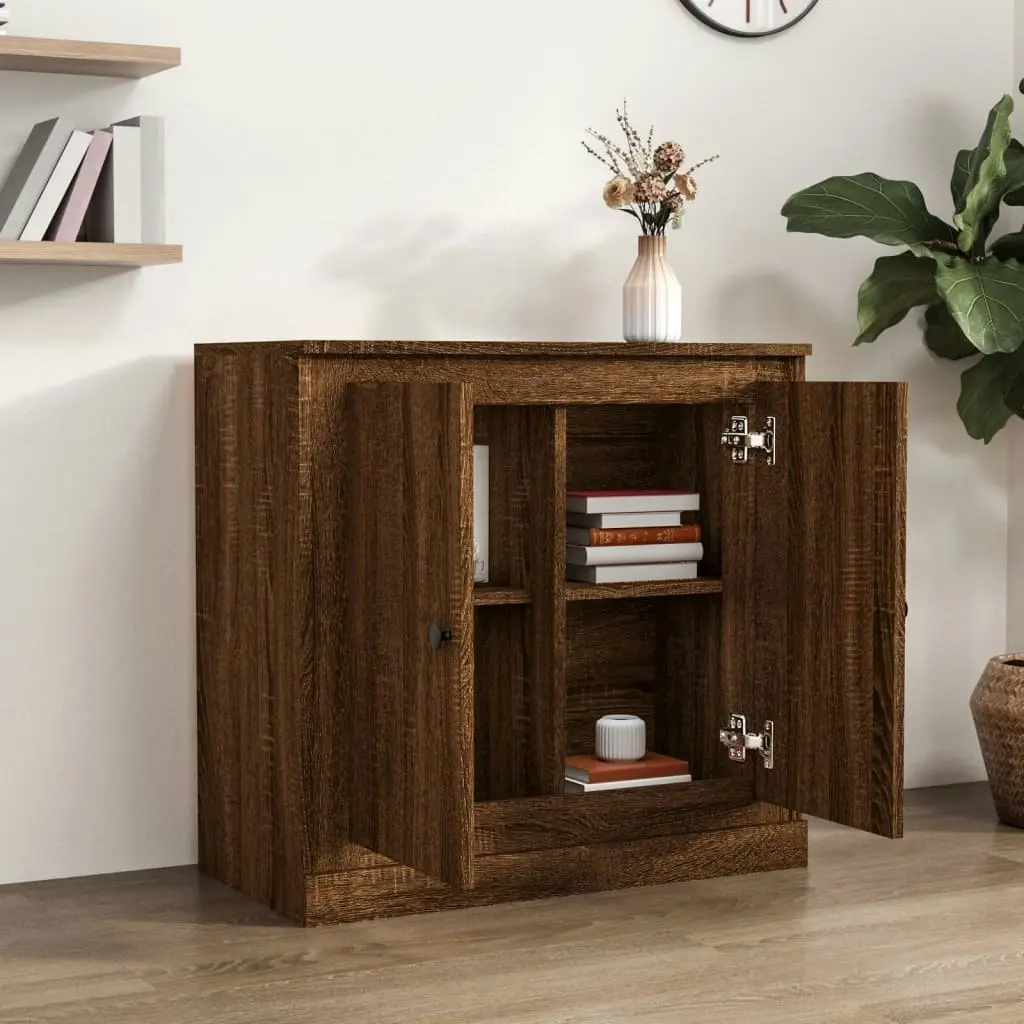 Sideboard Brown Oak 70x35.5x67.5 cm Engineered Wood 816191