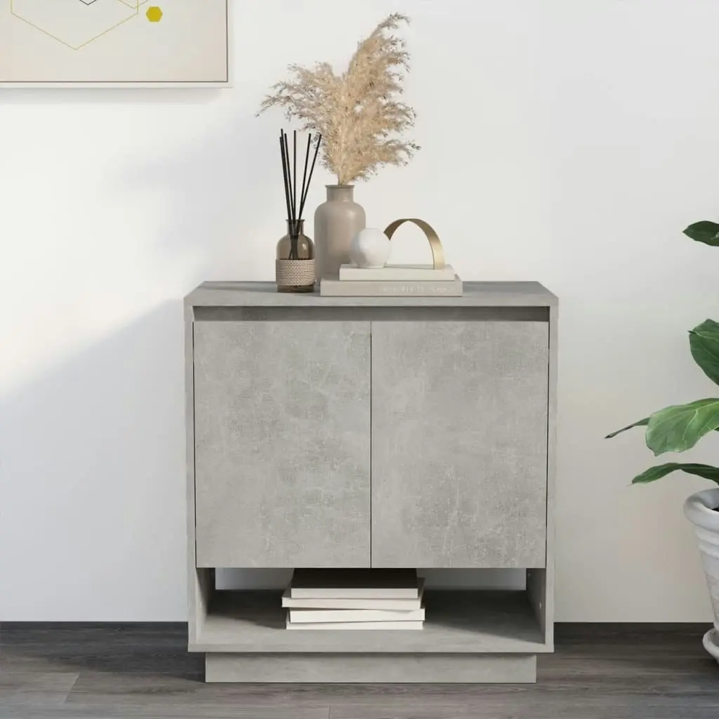 Sideboard Concrete Grey 70x41x75 cm Engineered Wood 809543