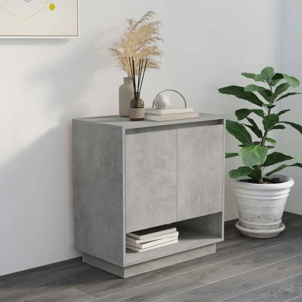 Sideboard Concrete Grey 70x41x75 cm Engineered Wood 809543