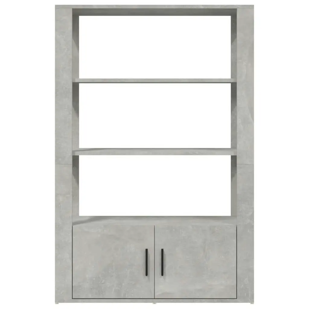 Sideboard Concrete Grey 80x30x119.5 cm Engineered Wood 819472