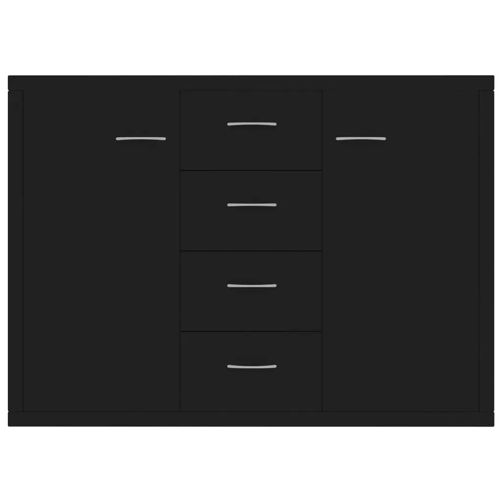 Sideboard Black 88x30x65 cm Engineered Wood 800685