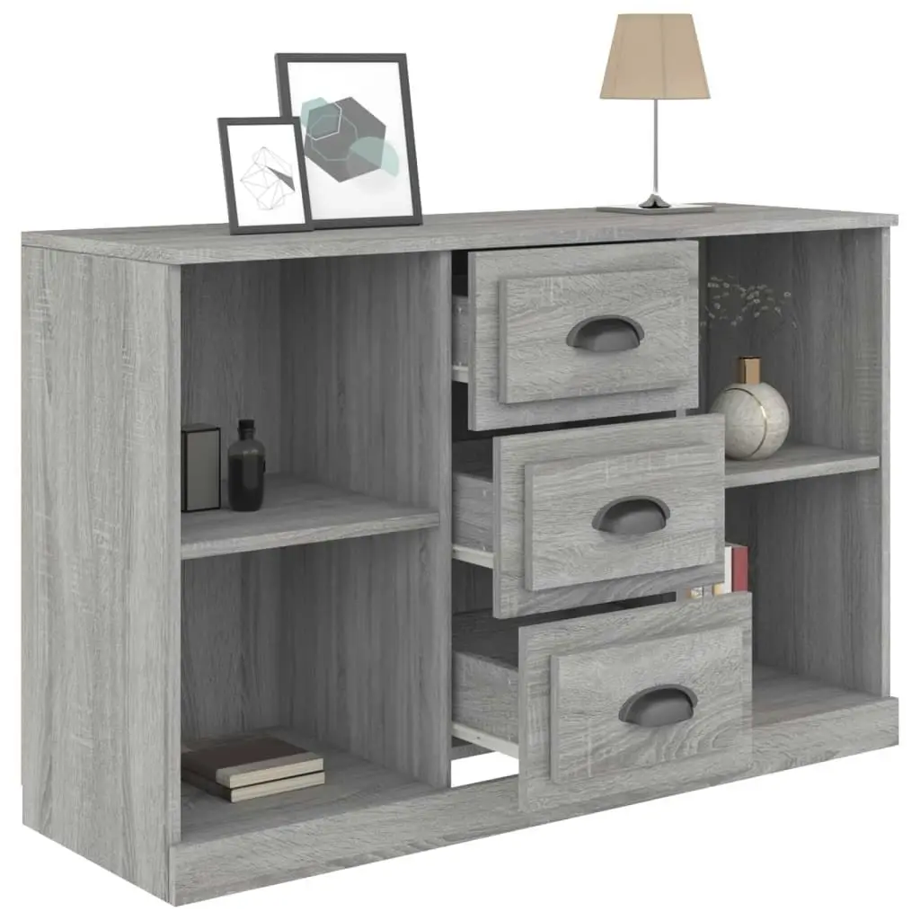 Sideboard Grey Sonoma 104.5x35.5x67.5 cm Engineered Wood 816238