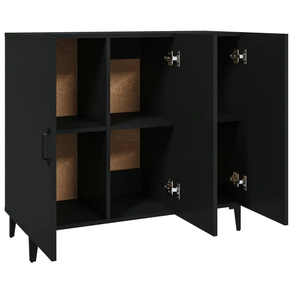 Sideboard Black 90x34x80 cm Engineered Wood 812502