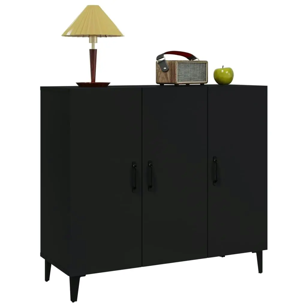 Sideboard Black 90x34x80 cm Engineered Wood 812502