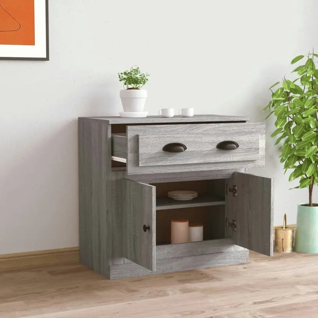 Sideboard Grey Sonoma 70x35.5x67.5 cm Engineered Wood 816430