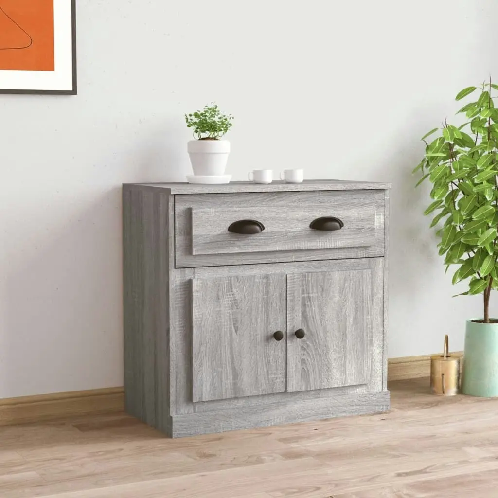 Sideboard Grey Sonoma 70x35.5x67.5 cm Engineered Wood 816430