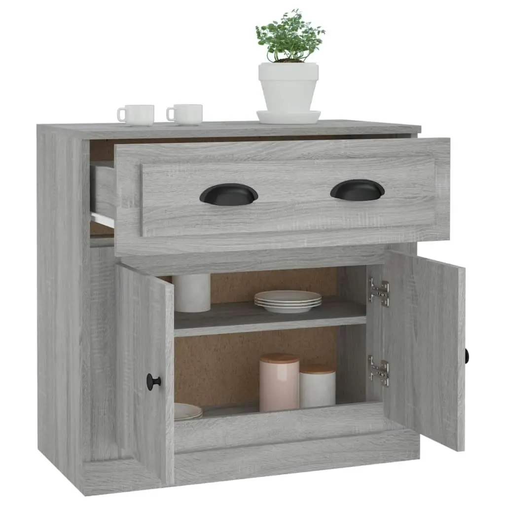 Sideboard Grey Sonoma 70x35.5x67.5 cm Engineered Wood 816430