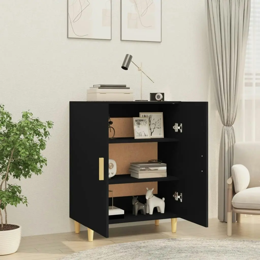 Sideboard Black 70x34x90 cm Engineered Wood 812097