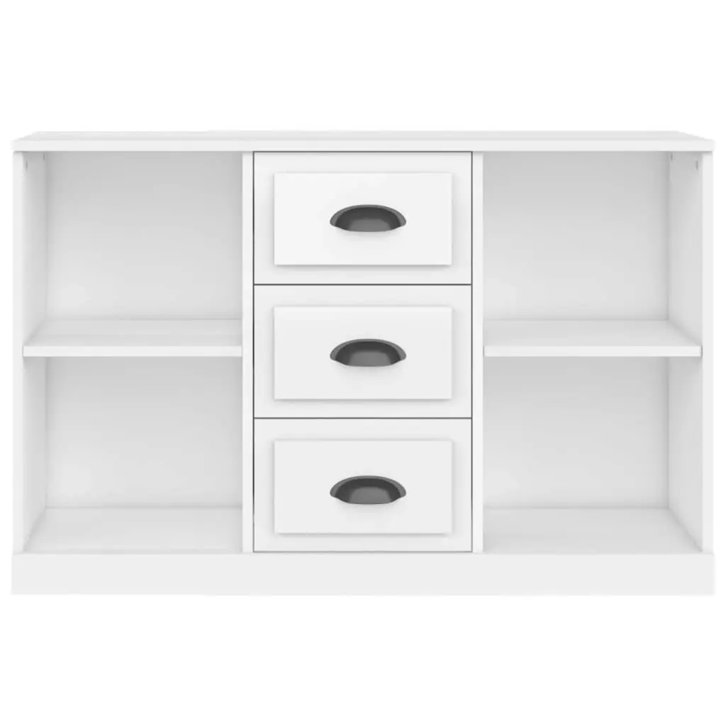 Sideboard High Gloss White 104.5x35.5x67.5 cm Engineered Wood 816234