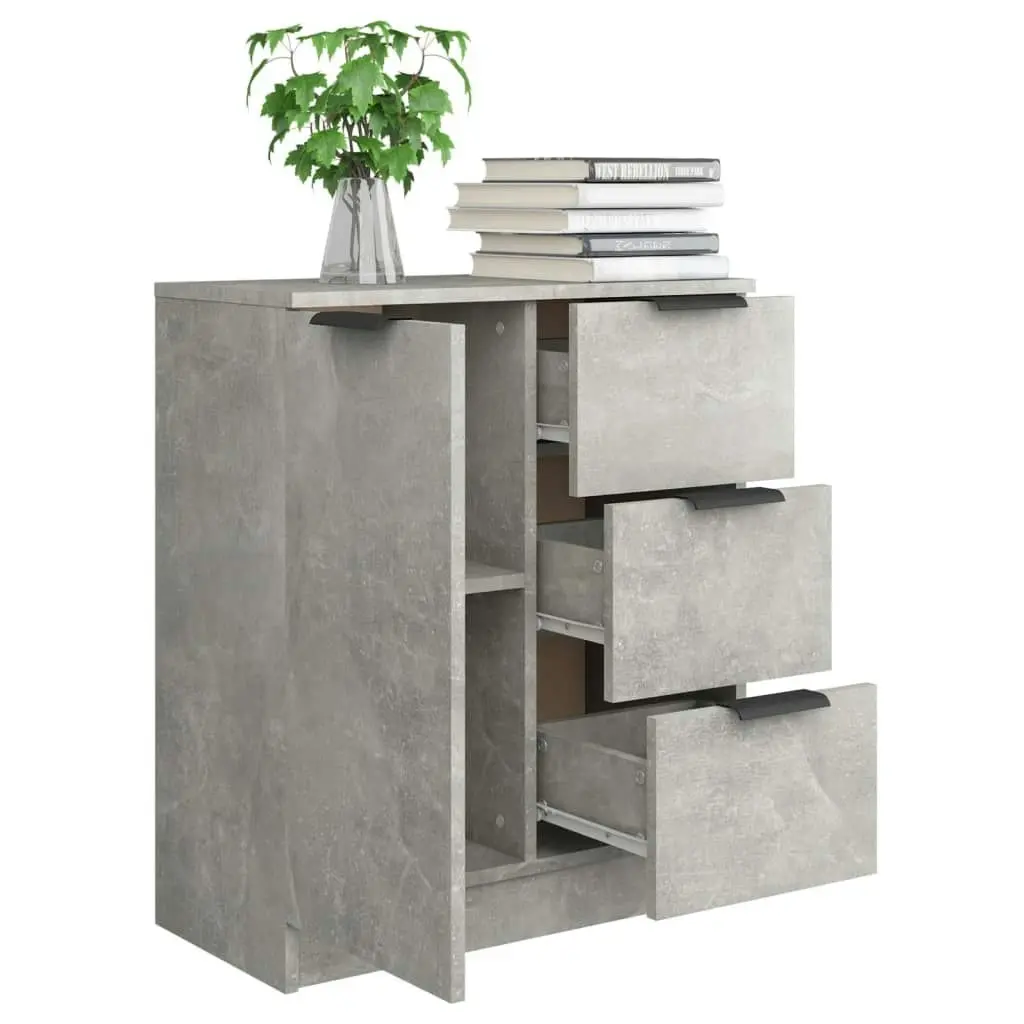 Sideboard Concrete Grey 60x30x70 cm Engineered Wood 811083