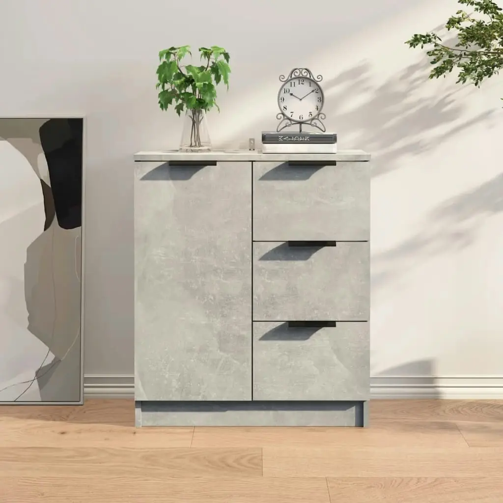 Sideboard Concrete Grey 60x30x70 cm Engineered Wood 811083