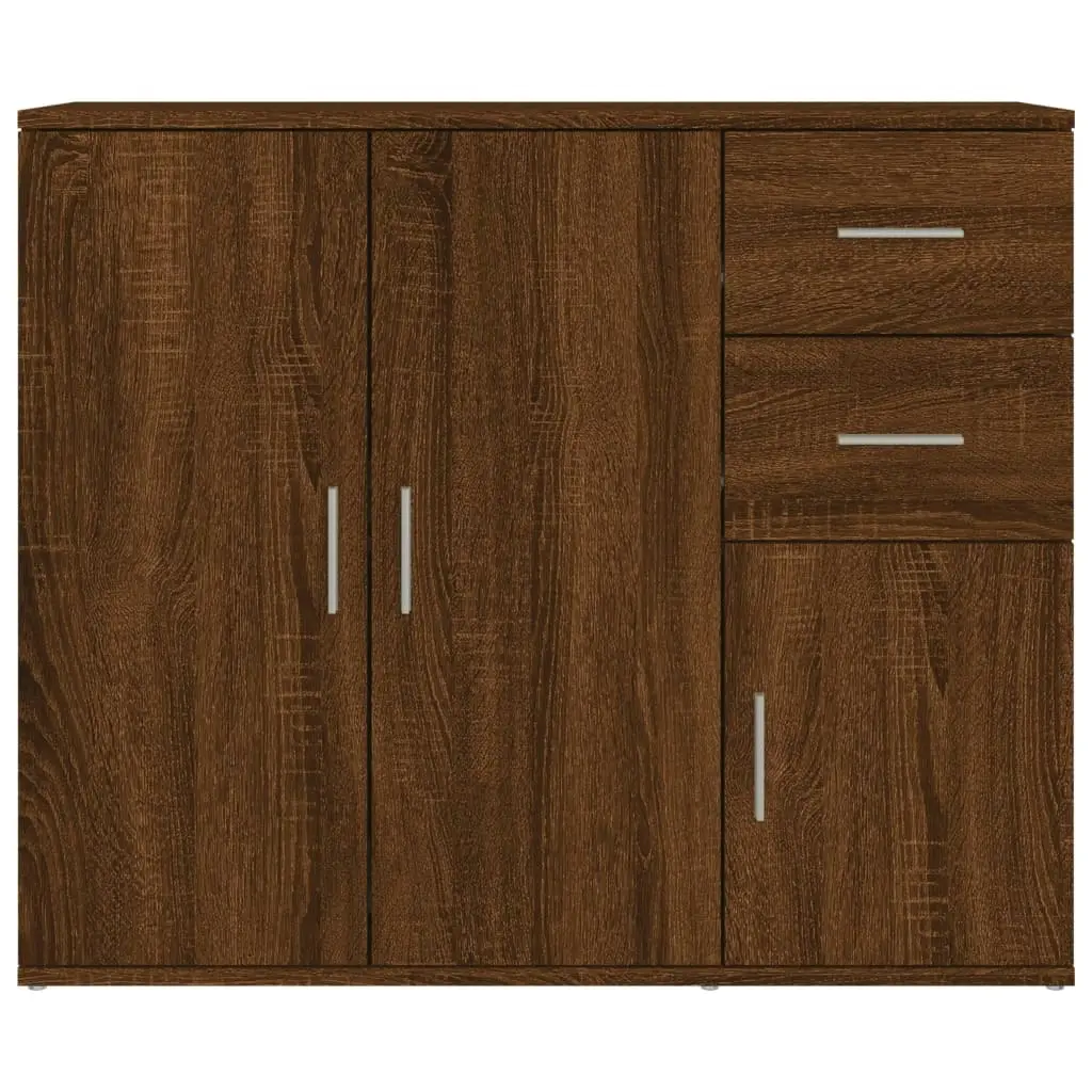 Sideboard Brown Oak 91x29.5x75 cm Engineered Wood 823276