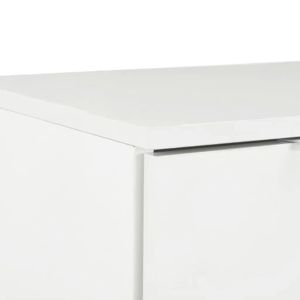 Sideboard High Gloss White 71x35x80 cm Engineered Wood 283715