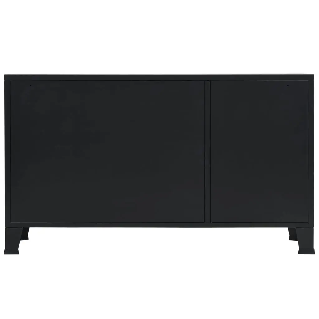 Sideboard Metal Industrial Style 120x35x70 cm Black 245959