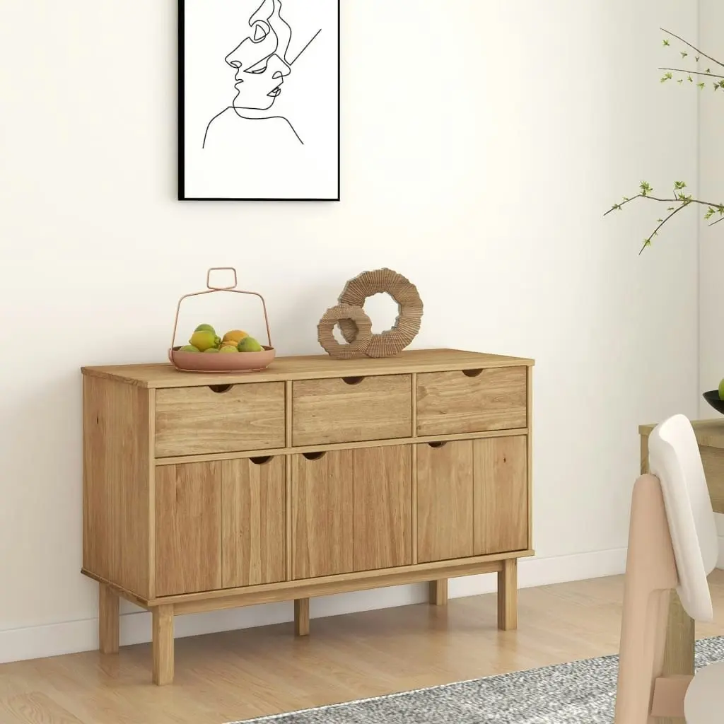 Sideboard OTTA 114x43x73.5 cm Solid Wood Pine 351297