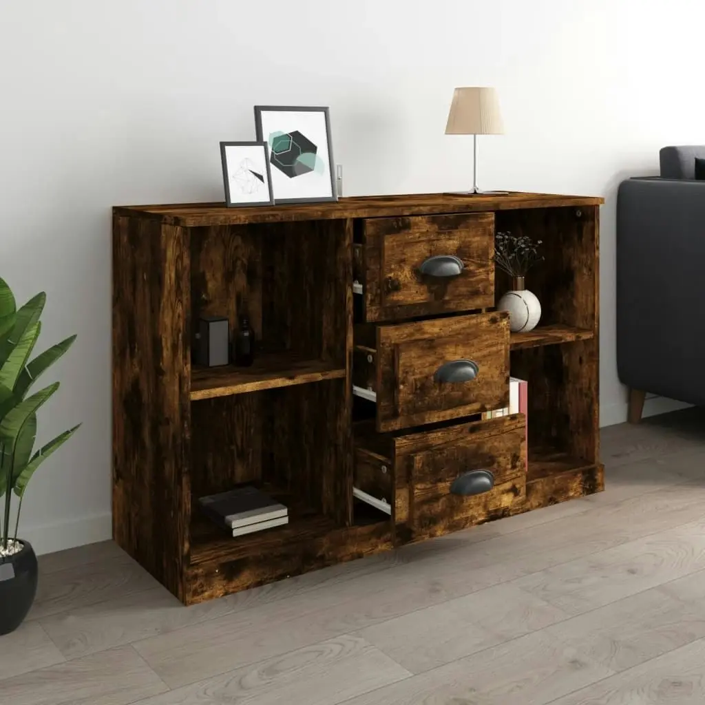 Sideboard Smoked Oak 104.5x35.5x67.5 cm Engineered Wood 816237