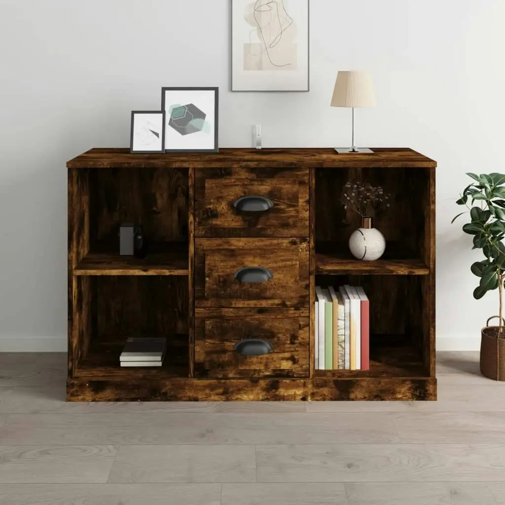 Sideboard Smoked Oak 104.5x35.5x67.5 cm Engineered Wood 816237