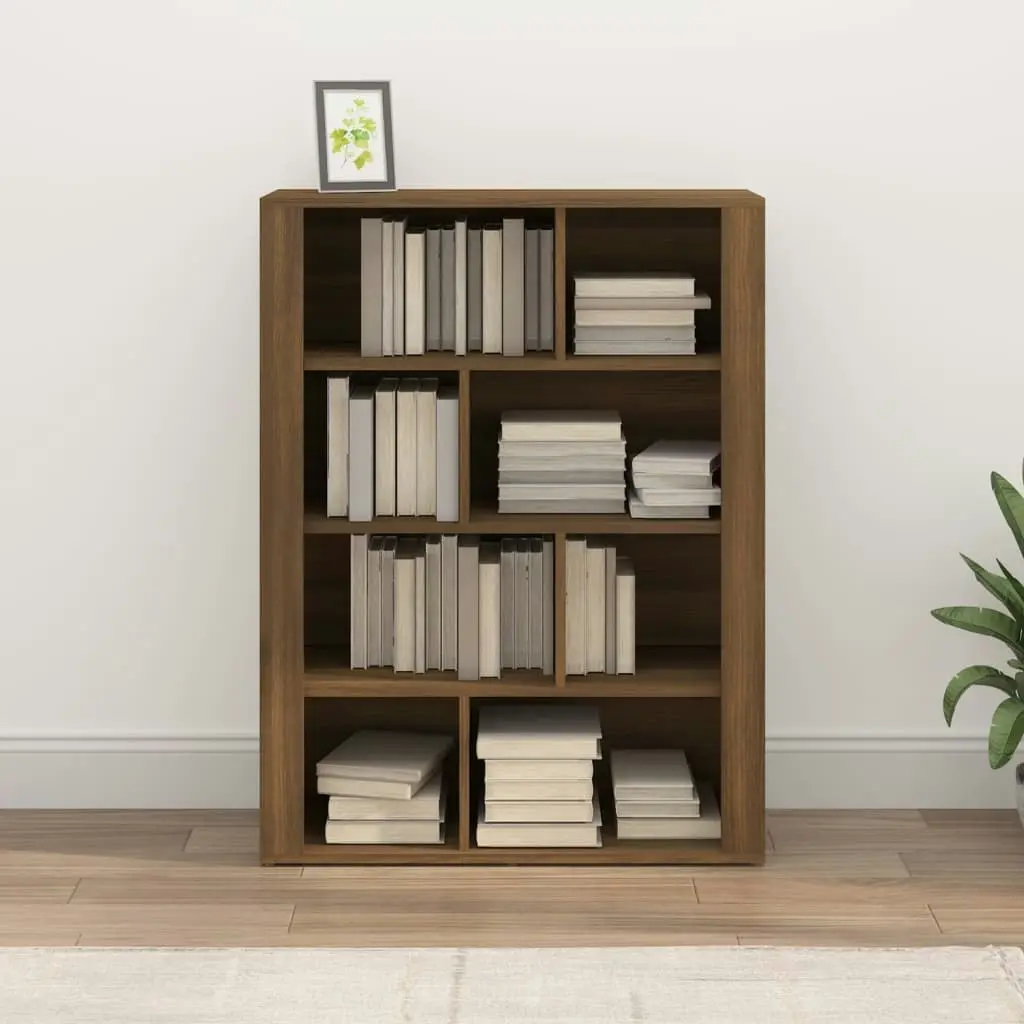 Sideboard Brown Oak 80x30x106 cm Engineered Wood 819499