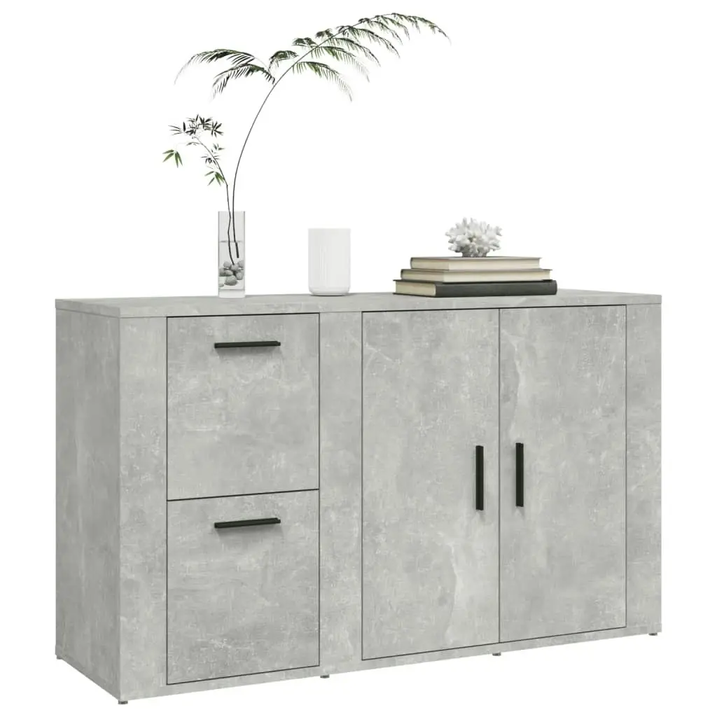 Sideboard Concrete Grey 100x33x59.5 cm Engineered Wood 821000