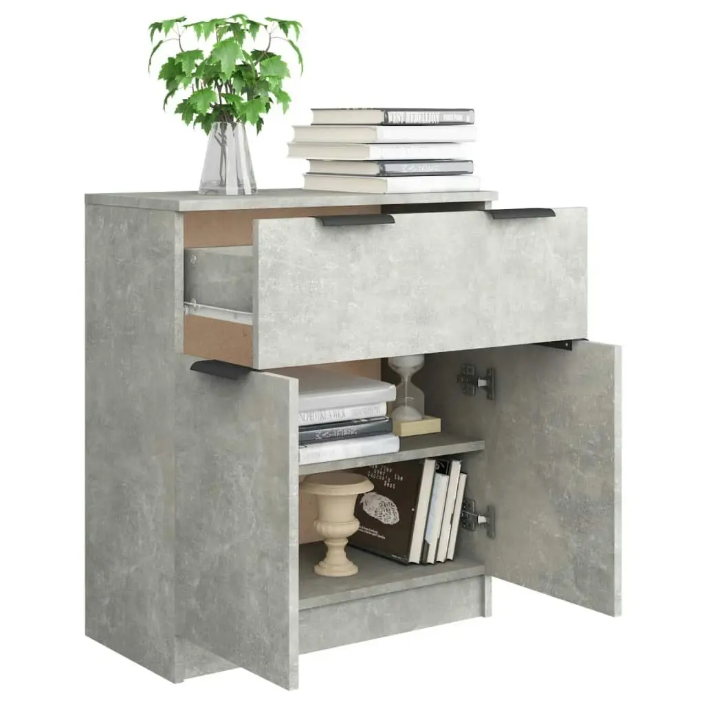 Sideboard Concrete Grey 60x30x70 cm Engineered Wood 811092